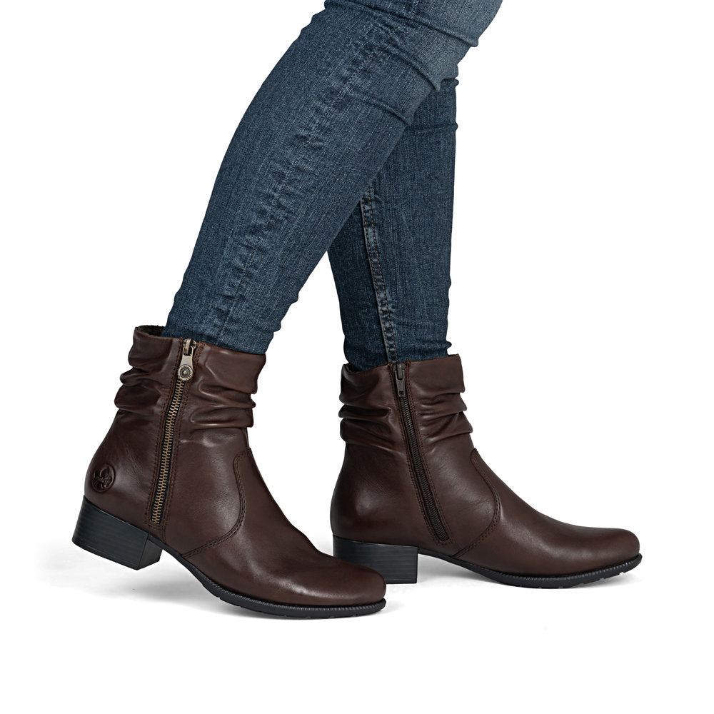 Rieker 78656 Ankle Boot-Brown