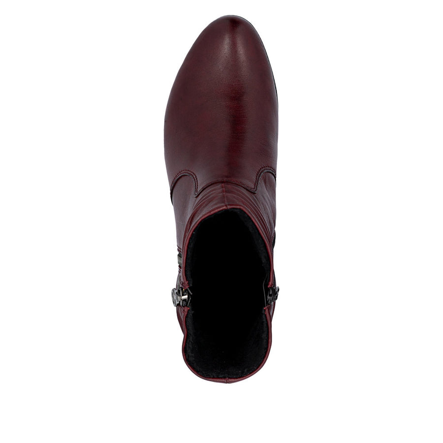 Rieker 78656 Ankle Boot-Wine