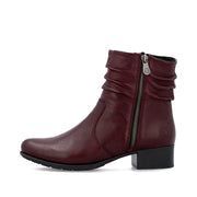 Rieker 78656 Ankle Boot-Wine