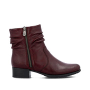 Rieker 78656 Ankle Boot-Wine