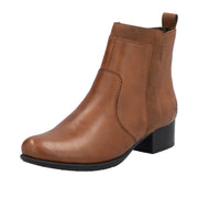 Rieker 78658 Ankle Boot-Tan