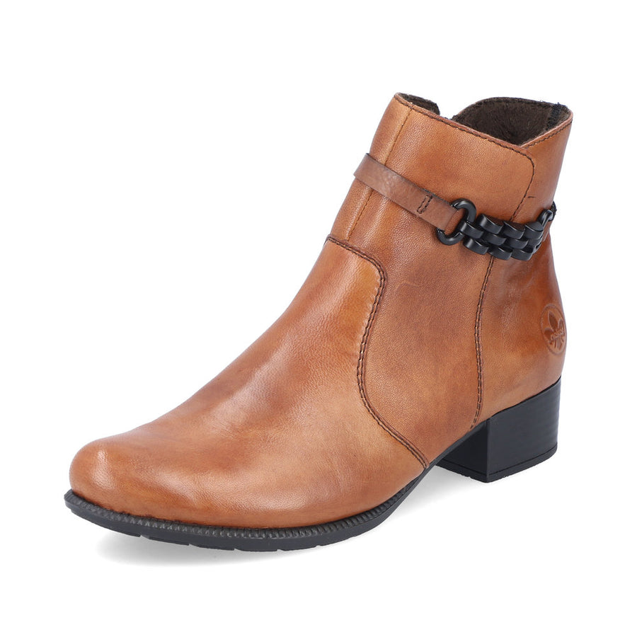 Rieker 78676 Ankle Boots-Tan