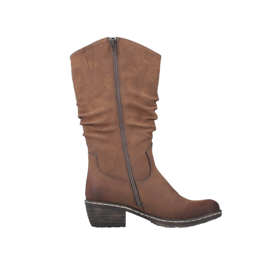 Rieker 93775 Long Boot-Tan