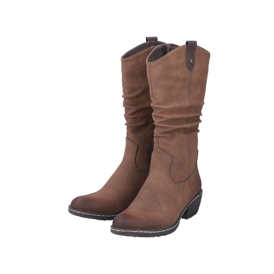 Rieker 93775 Long Boot-Tan