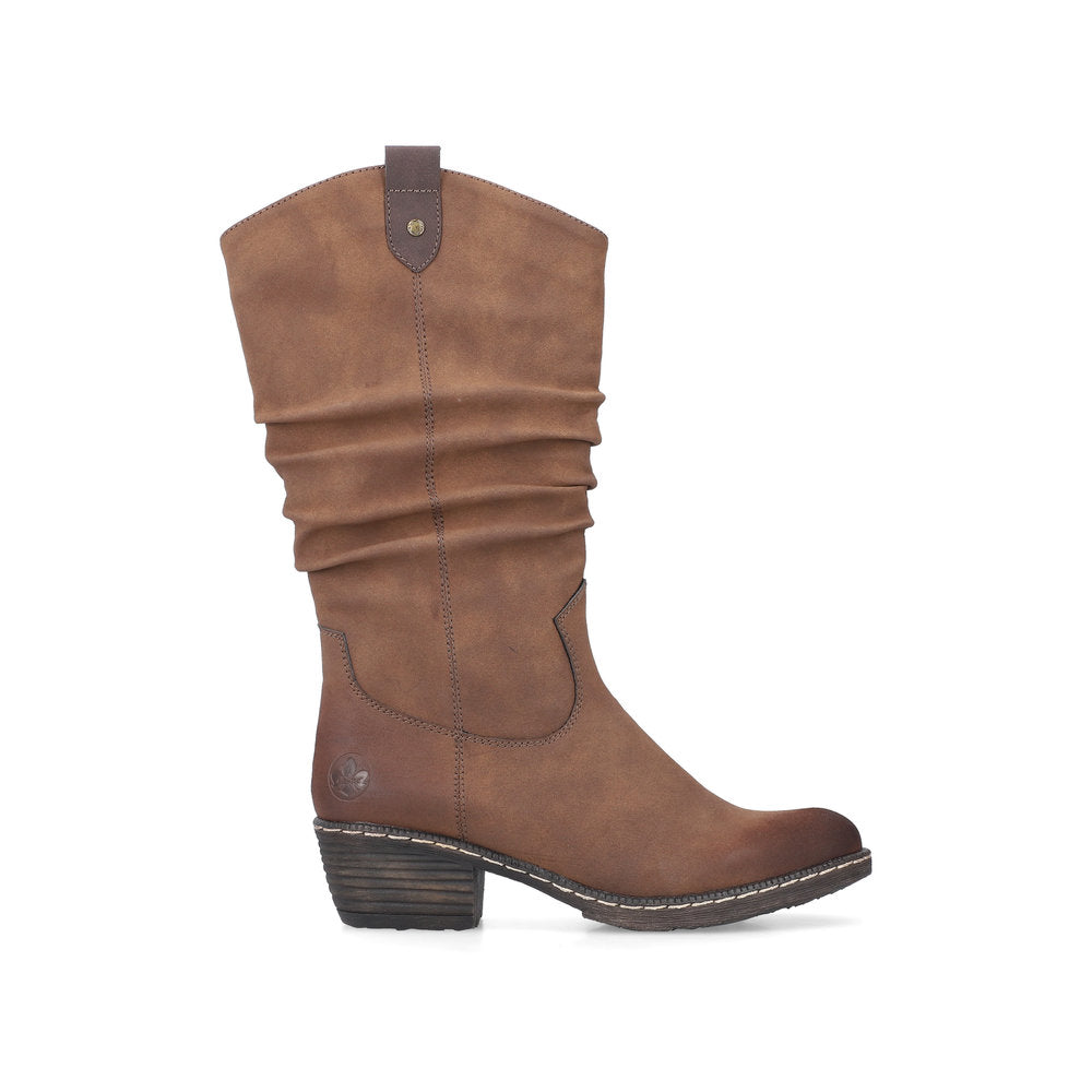 Rieker 93775 Long Boot-Tan