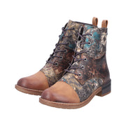 Rieker 94611 Ankle Boot-Brown Floral