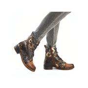 Rieker 94611 Ankle Boot-Brown Floral