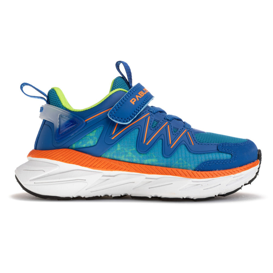 Pablosky 978640 Boys Trainer-Blue/Orange