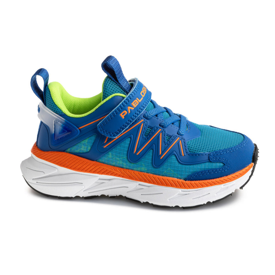 Pablosky 978640 Boys Trainer-Blue/Orange