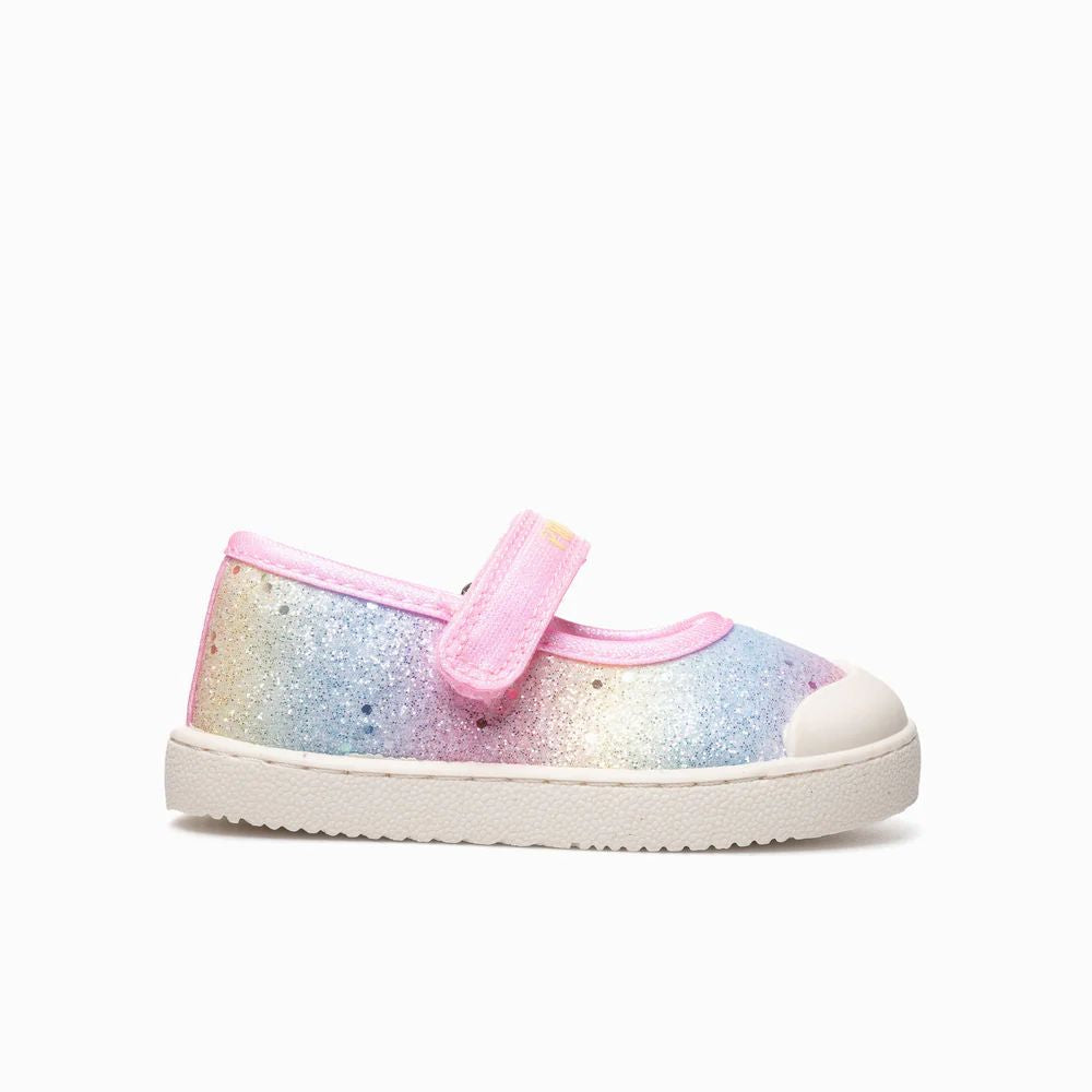 Pablosky 984190 Girls' Shoe-Rainbow Multi