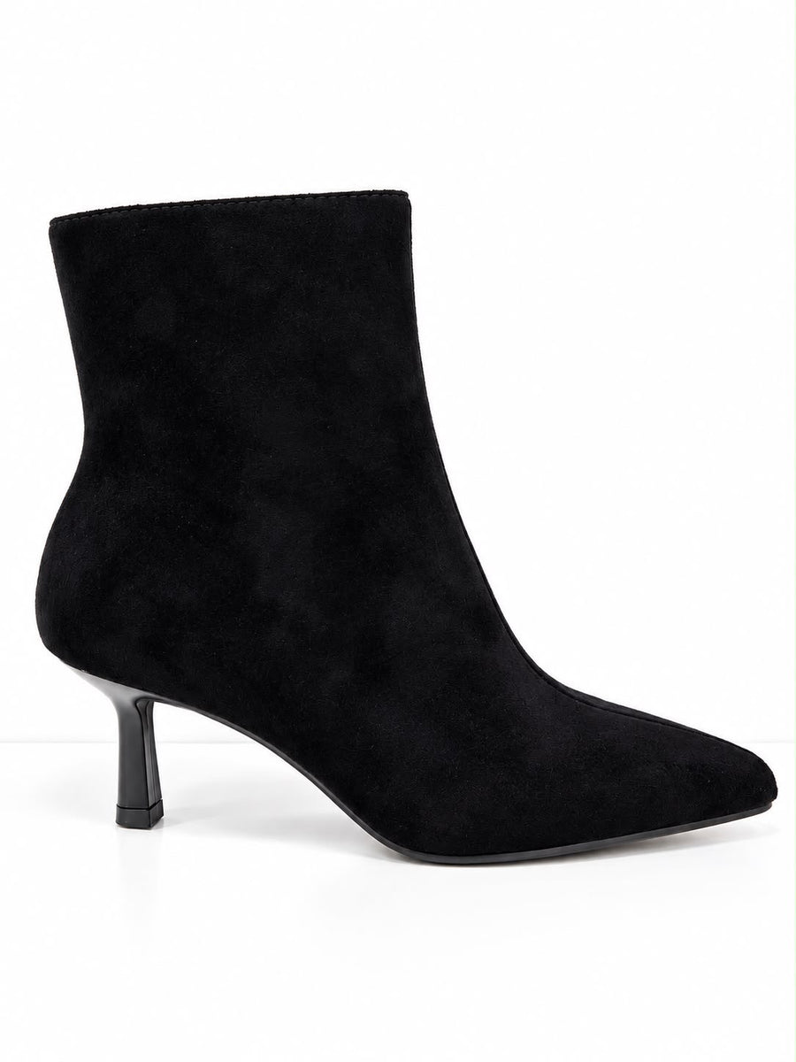 Redz F763 Ankle Boot-BLACK SUEDE