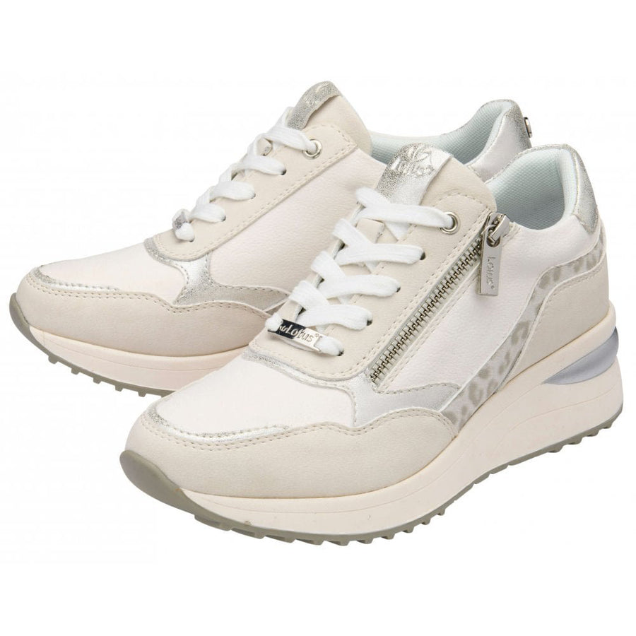 Lotus Bianchi Ladies Shoe-White Leopard