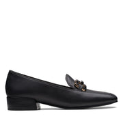 Clarks Seren30 Easy Shoes-Black Lea D