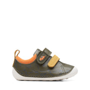 Clarks Tiny Rex T Shoes-Khaki Int G