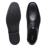 Clarks Howard Apron Shoe-Black Lea G