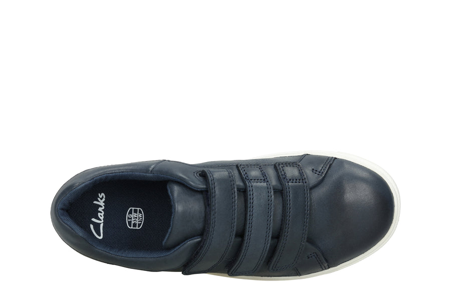 Clarks City Oasislo Shoes-Navy G