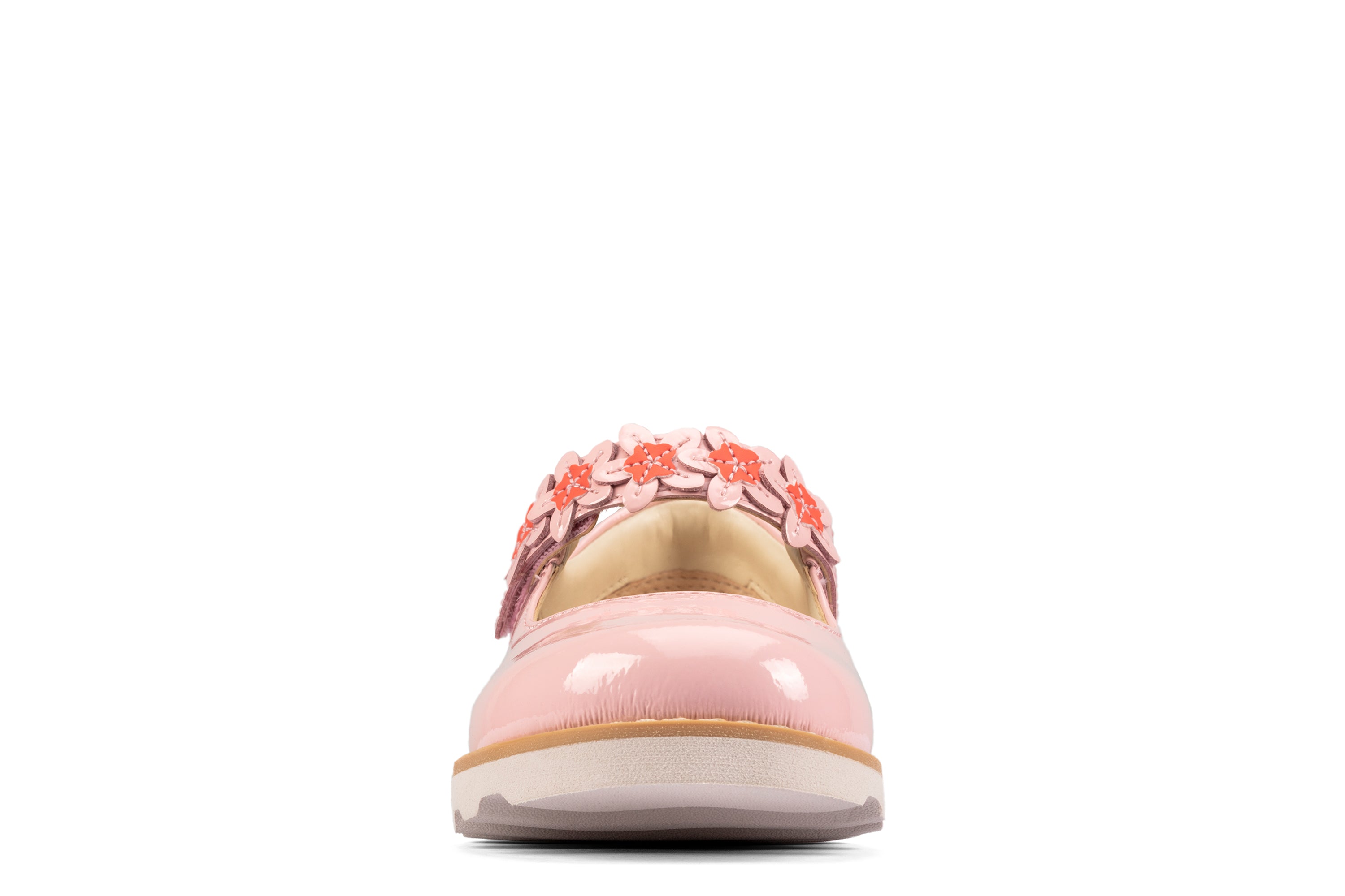 Clarks Crown Petal K Shoes-Light Pink F