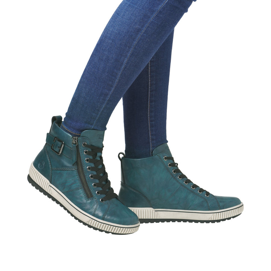 Remonte D0777 Ankle Boot-Petrol Blue