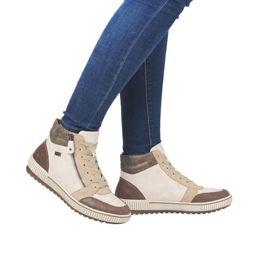 Remonte D0778 Ankle Boot-Beige Multi