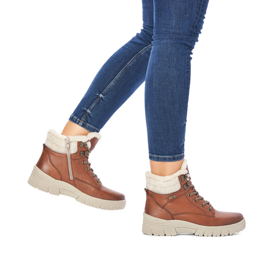 Remonte D0E71 Ankle Boots-Tan