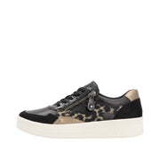 Remonte D0j04 Ladies Sneakers-Black/Bronze