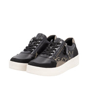 Remonte D0j04 Ladies Sneakers-Black/Bronze