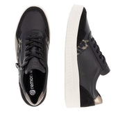 Remonte D0j04 Ladies Sneakers-Black/Bronze