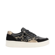 Remonte D0j04 Ladies Sneakers-Black/Bronze