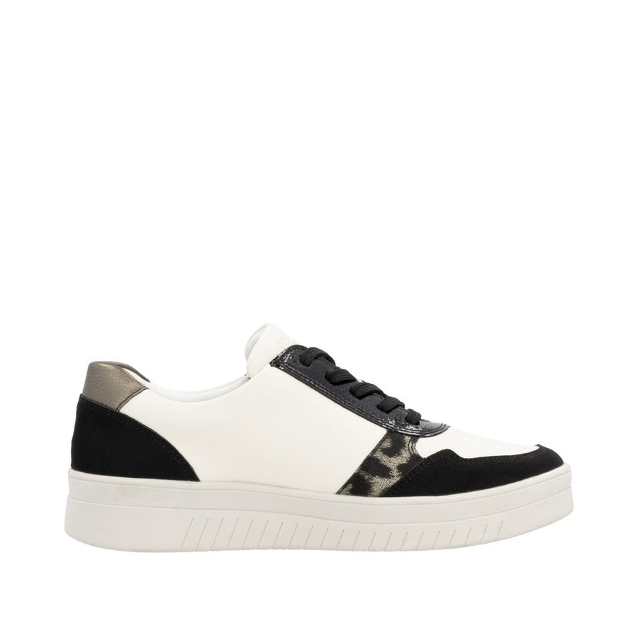 Remonte D0J04 Ladies Sneakers-Black/Beige