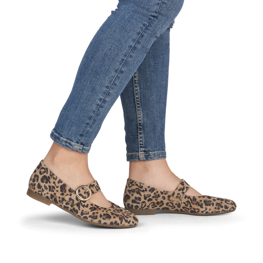 Remonte D0k14 Ladies' Shoes-Leopard