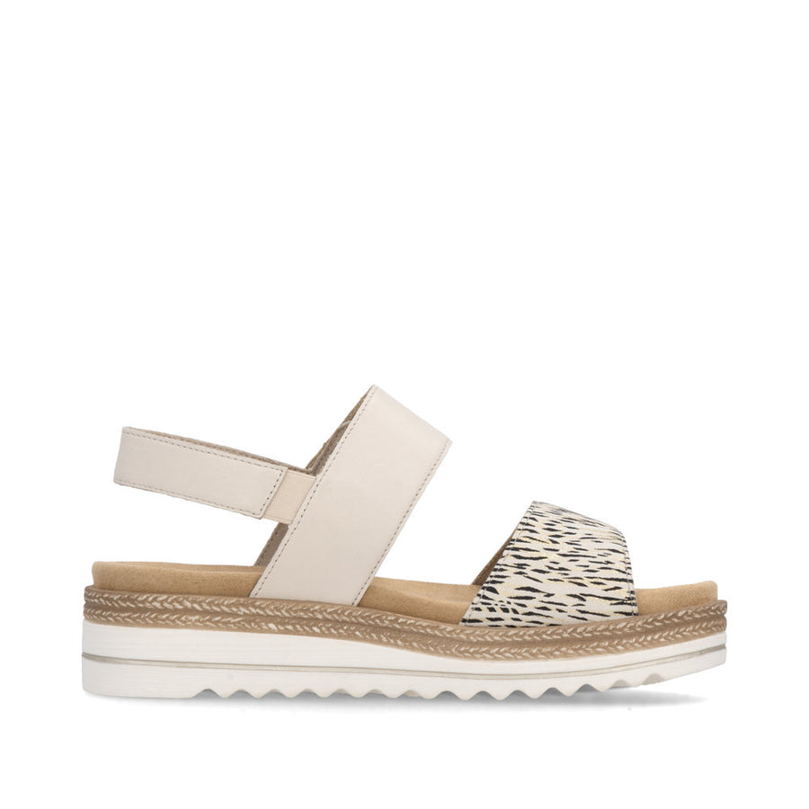Remonte D0Q59-60 Ladies' Sandals-Beige/Gold