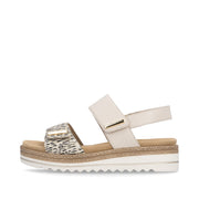 Remonte D0Q59-60 Ladies' Sandals-Beige/Gold