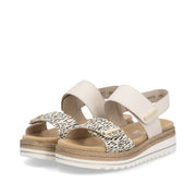 Remonte D0Q59-60 Ladies' Sandals-Beige/Gold