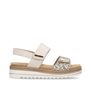 Remonte D0Q59-60 Ladies' Sandals-Beige/Gold