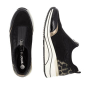 Remonte D0T08 Ladies Shoe-Black Print