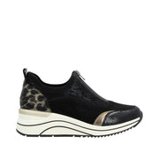 Remonte D0T08 Ladies Shoe-Black Print