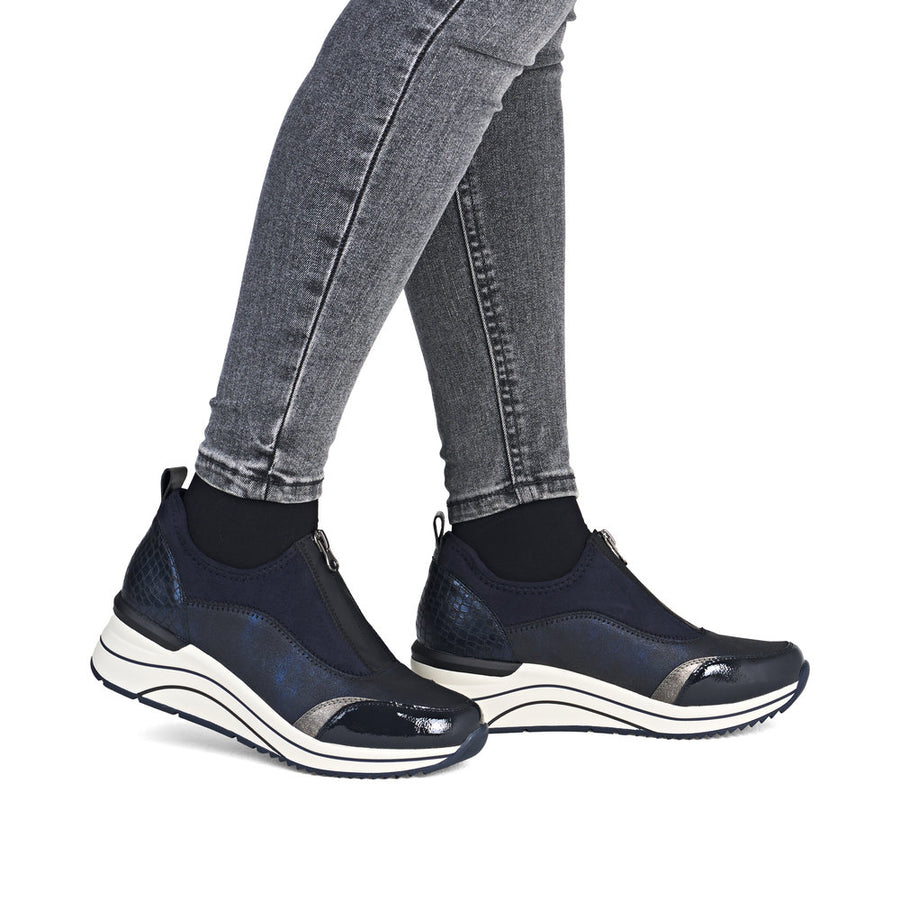 Remonte D0T08-14 Ladies Shoe-Navy
