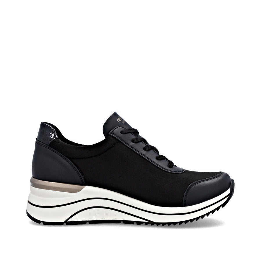 Remonte D0t09-04 Ladies Shoe-Black Leopard