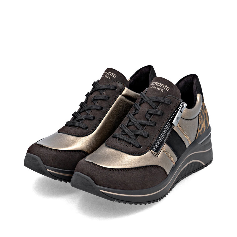 Remonte D0t09-91 Ladies Shoe-Brown Multi