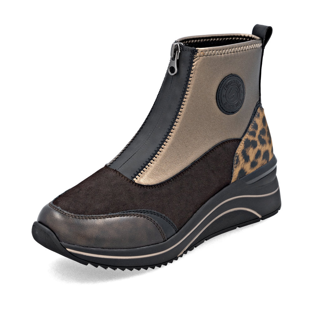 Remonte D0t78 Ankle Boot-BROWN MULTI
