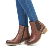 Remonte D1A71 Ankle Boots-Chestnut