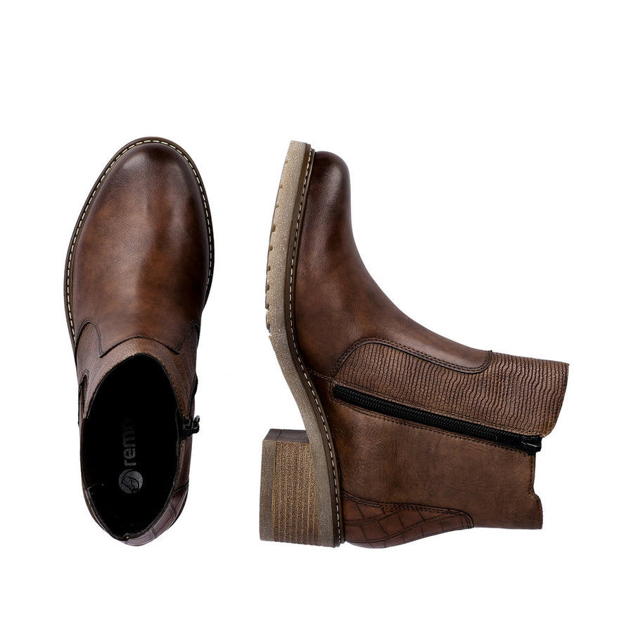 Remonte D1A71 Ankle Boots-Chestnut