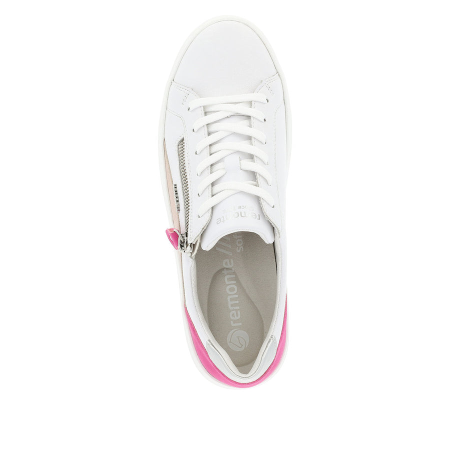 Remonte D1C01 Trainers-White/Rose