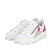 Remonte D1C01 Trainers-White/Rose