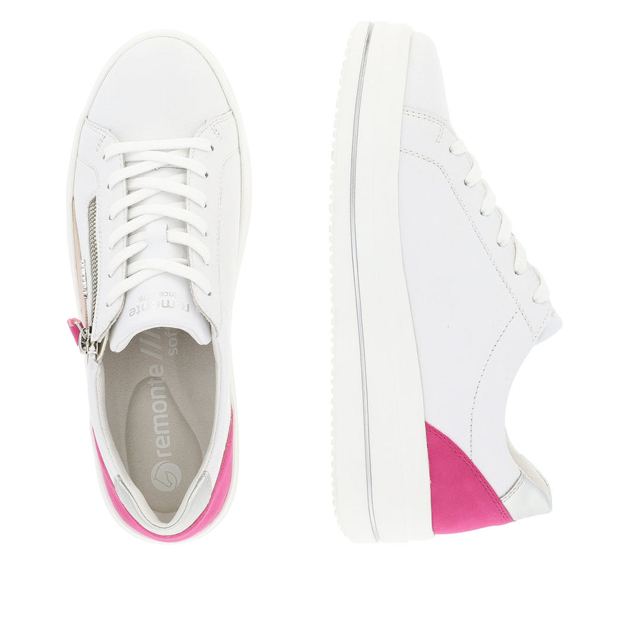 Remonte D1C01 Trainers-White/Rose