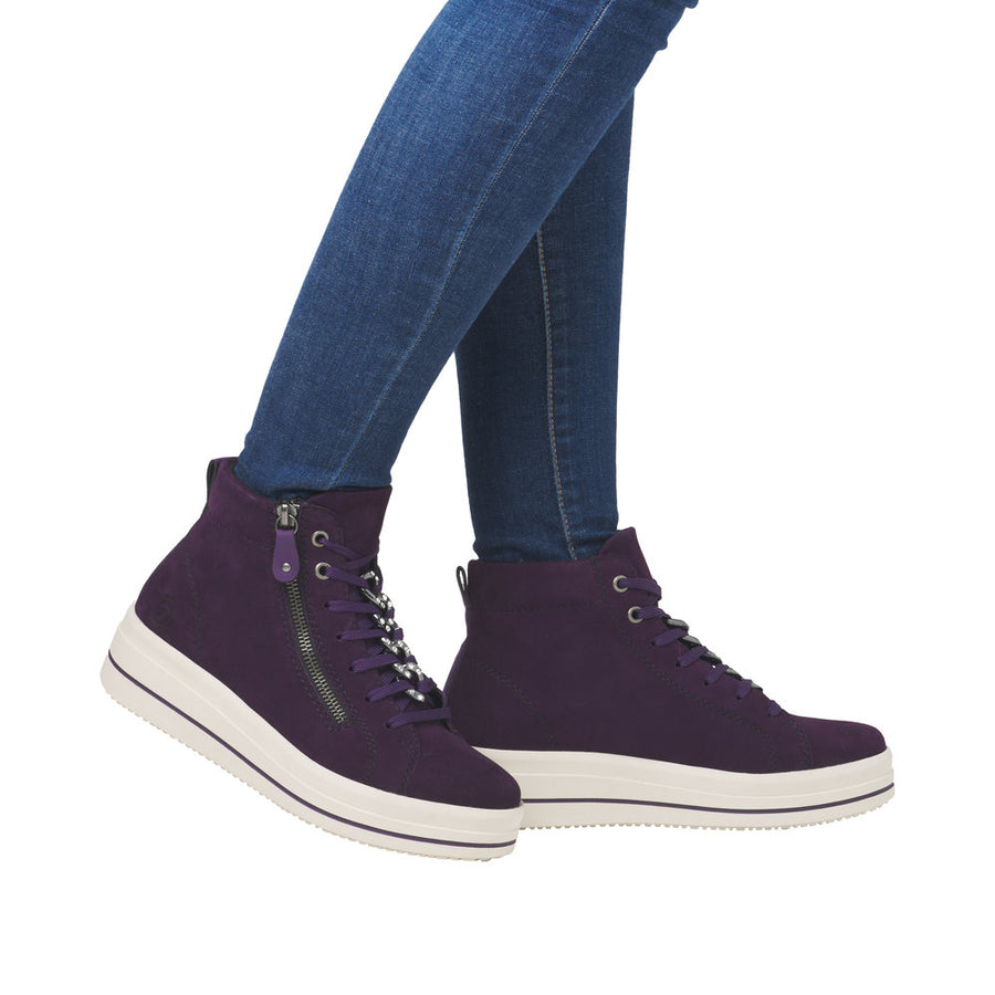 Remonte D1C70 Ankle Boot-Purple