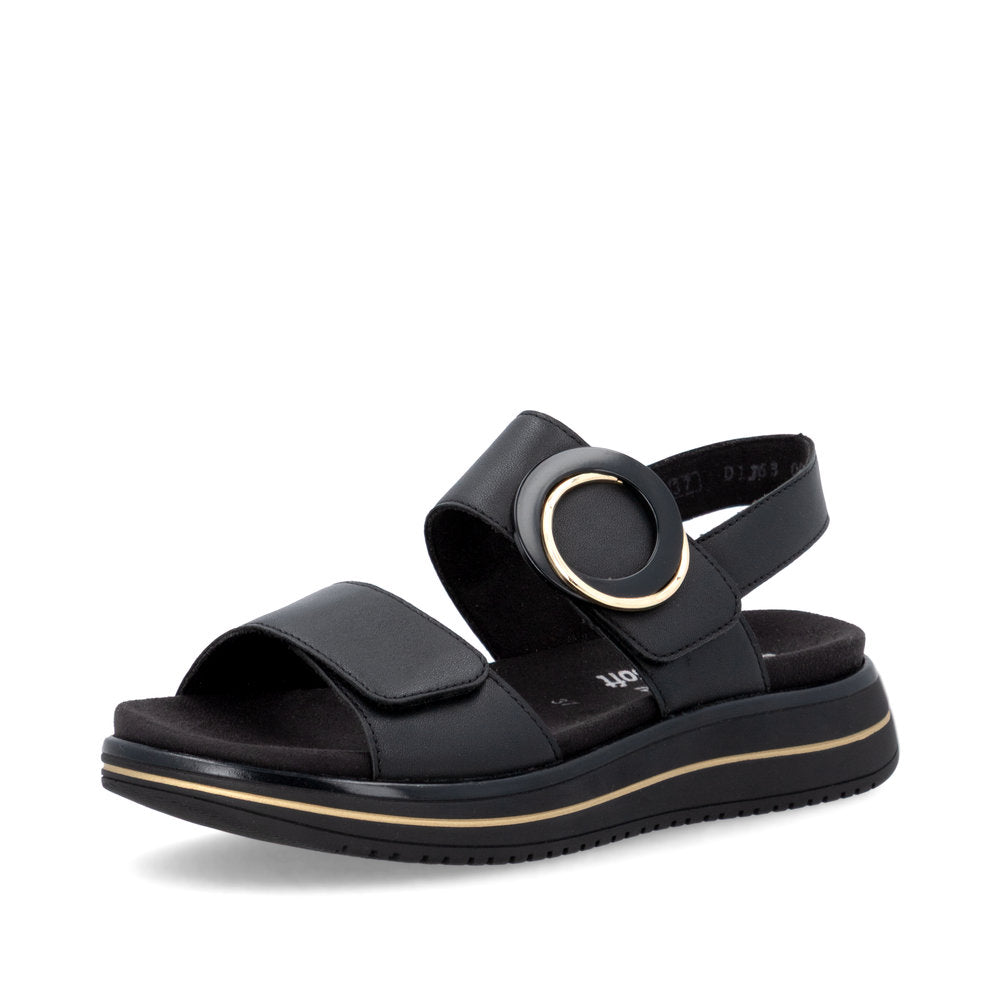 Remonte D1J63-00 Ladies' Sandals-Black