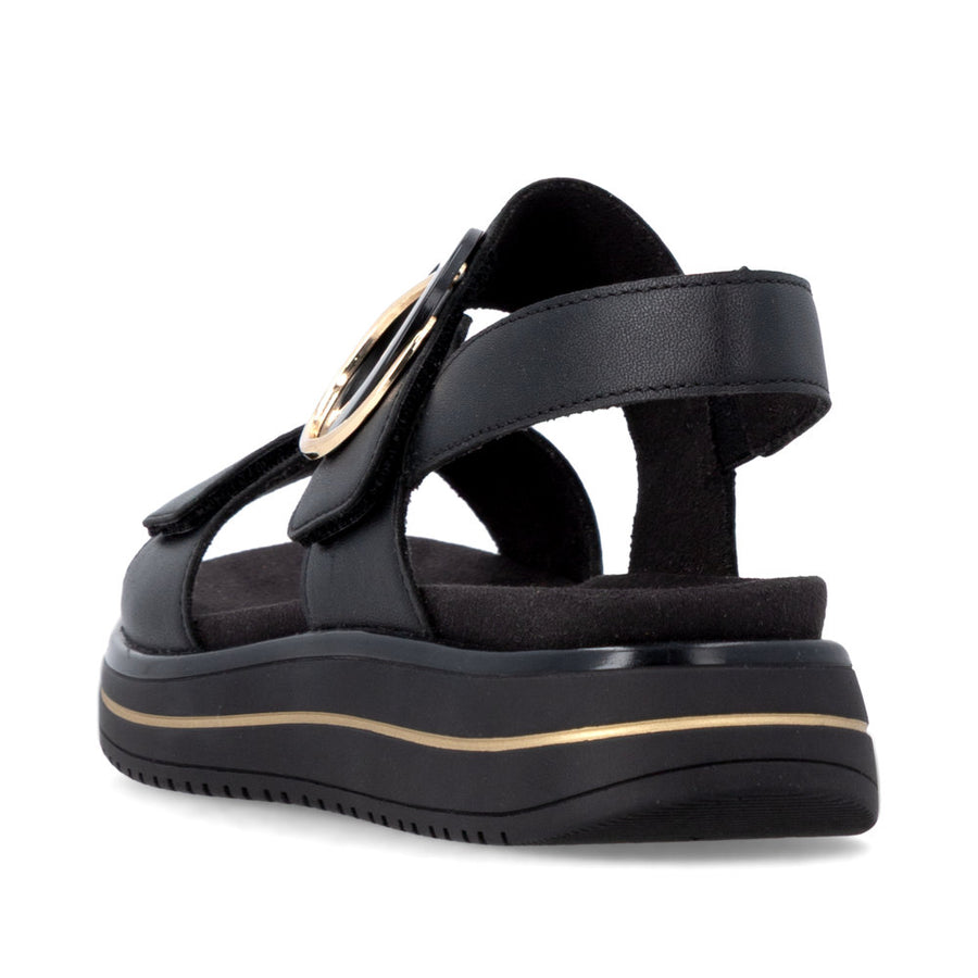 Remonte D1J63-00 Ladies' Sandals-Black