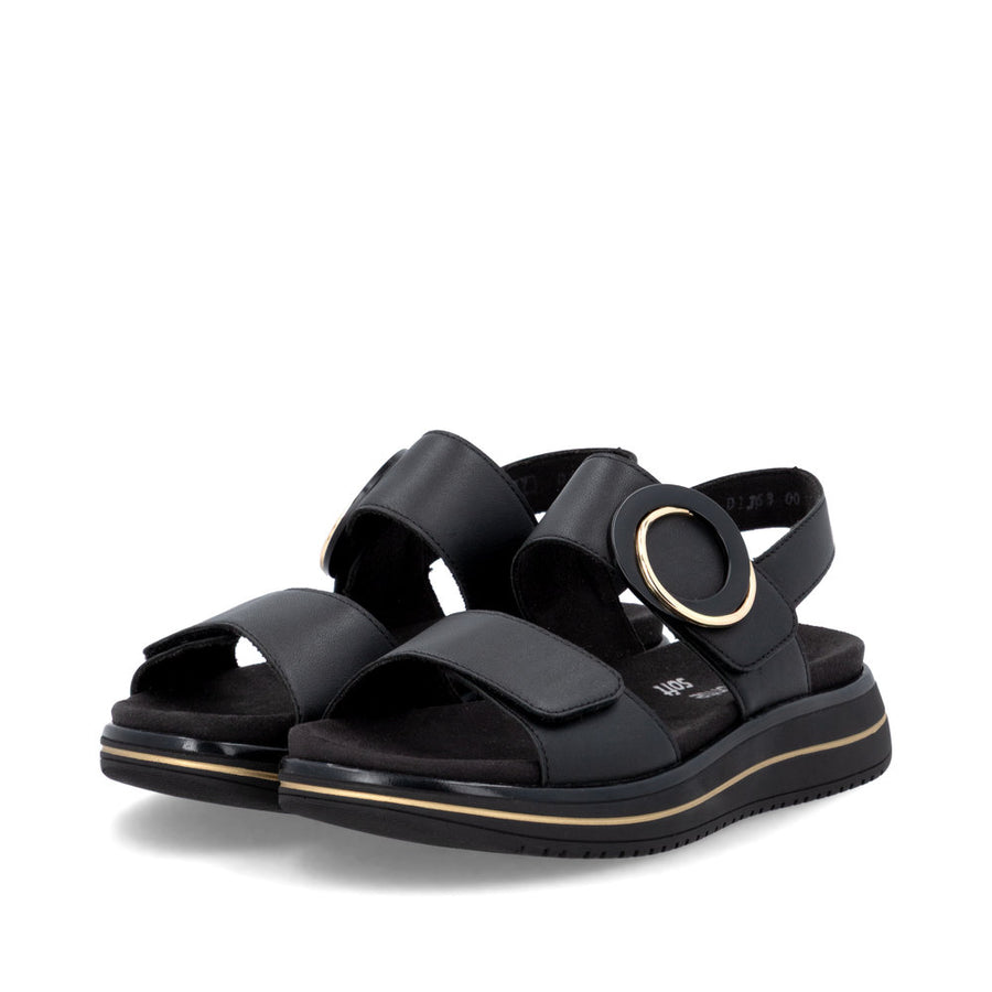 Remonte D1J63-00 Ladies' Sandals-Black