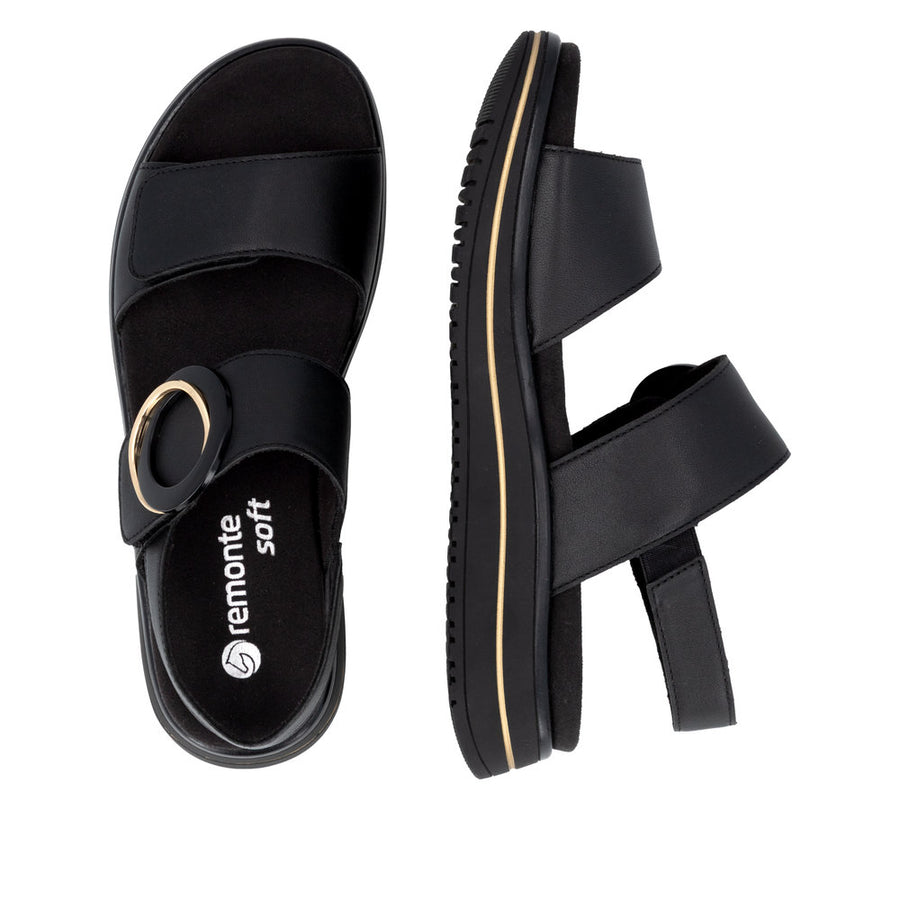 Remonte D1J63-00 Ladies' Sandals-Black